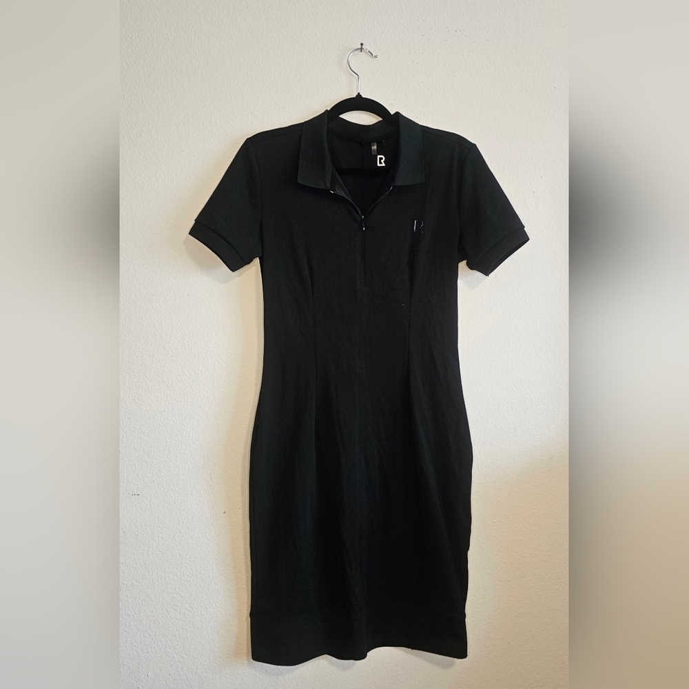 RUDSAK Black Polo Short Sleeve Dress-M-NWOT